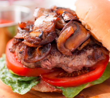 Hamburguesa Asadero Champiñones