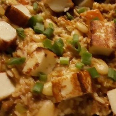 Todos os nosso risotos são elaborados com caldo de legumes feito na casa e fiarroz arborio finalizado com pamesão e mussarela(aproximadamente 600 grama)