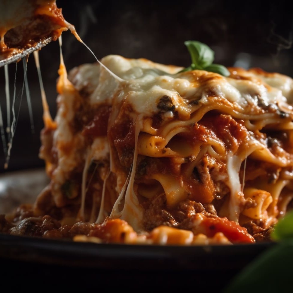 Imagine uma massa suave e macia, delicadamente coberta com um molho Bechamel caseiro, rico e encorpado, que contém pedaços suculentos de carne moída temperada com ervas frescas e especiarias. Agora, imagine um generoso acréscimo de queijo e presunto. Essa é a nossa lasanha à bolonhesa, uma deliciosa combinação de sabores e texturas que vão deixar você com água na boca. Cada mordida é uma experiênc