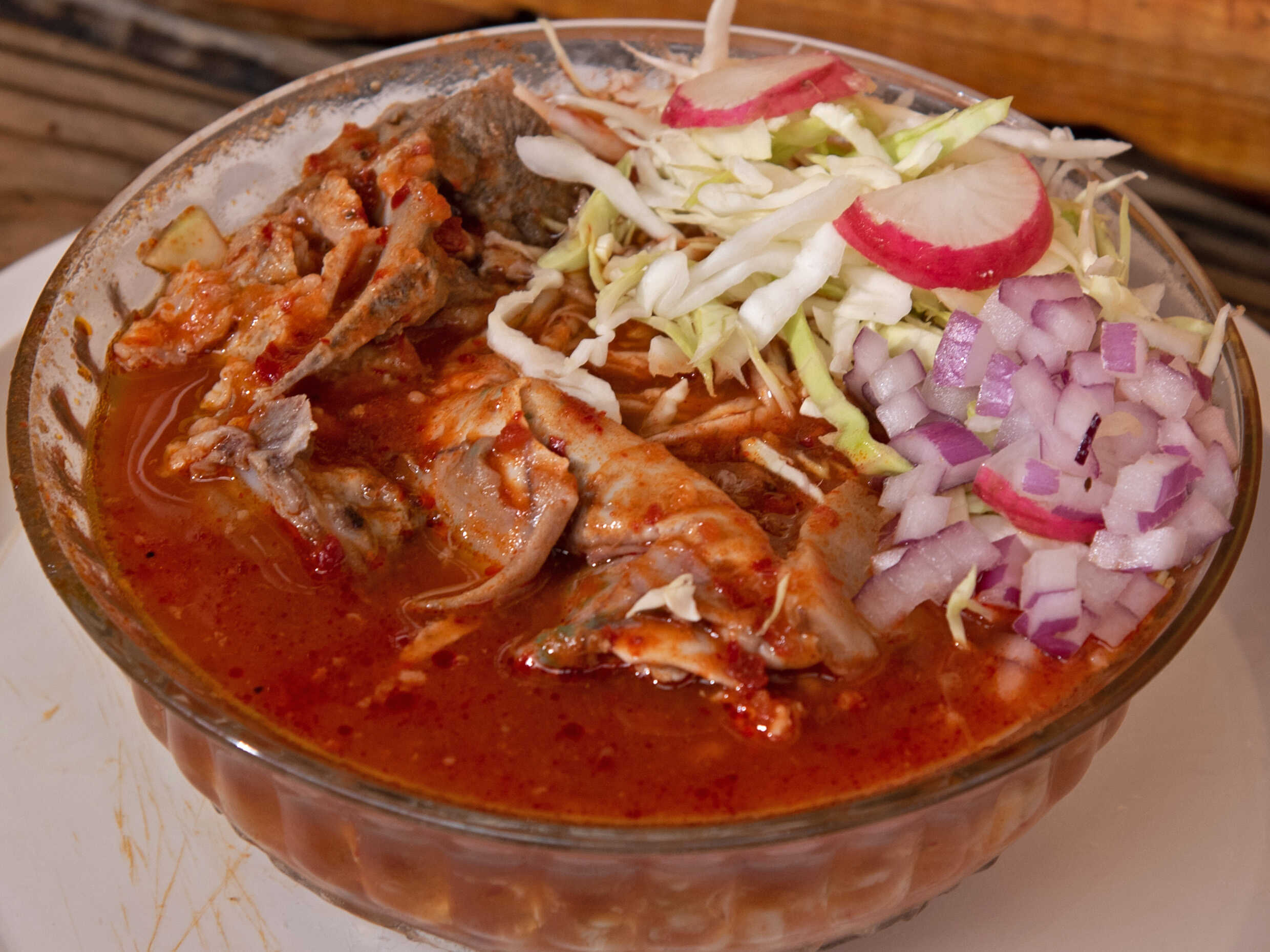 Pozole Rojo con Caldo