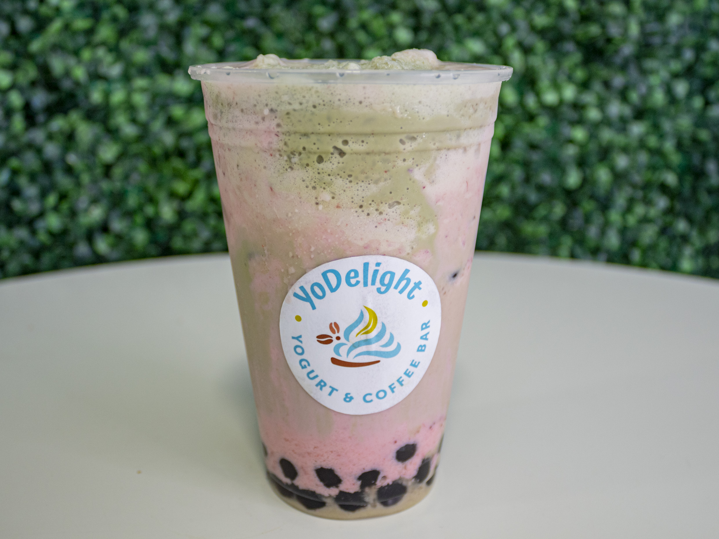 Dirty matcha boba Frappe