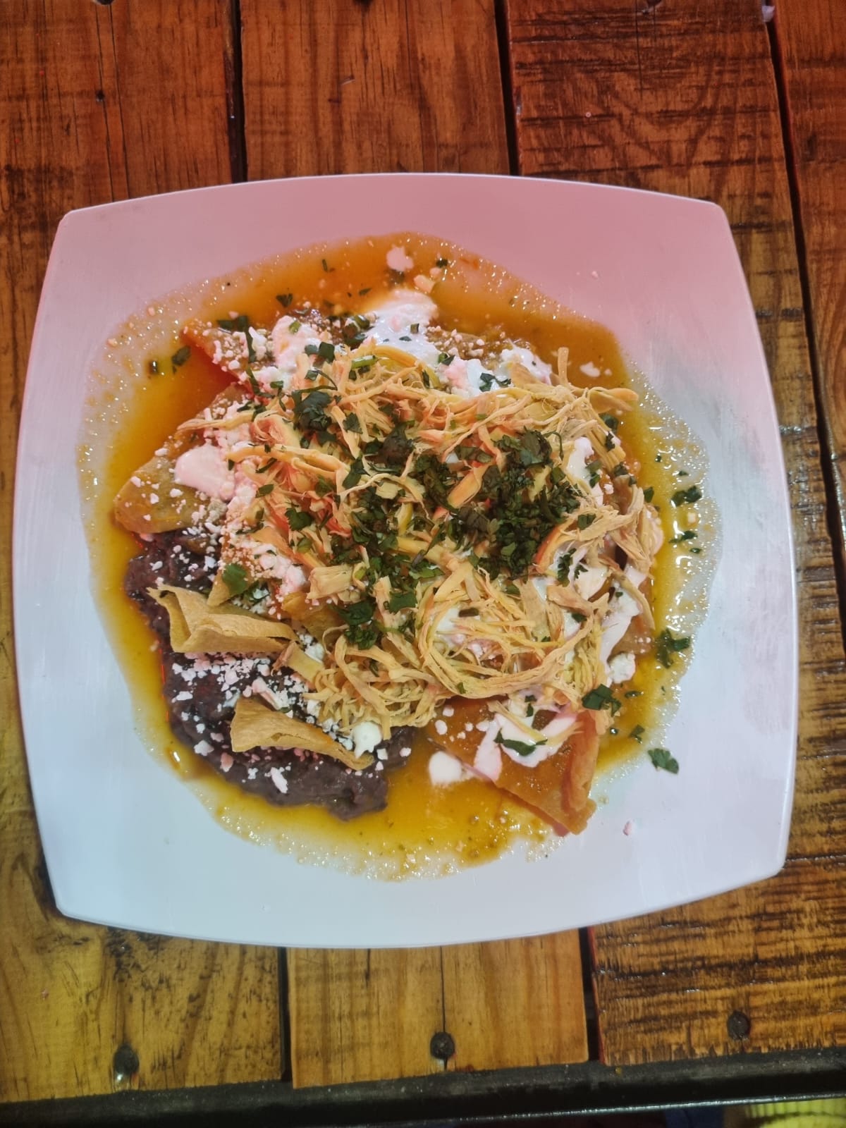 Chilaquiles con Pollo