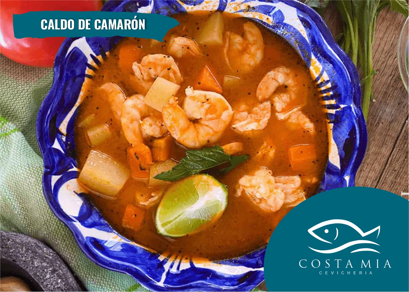 Caldo de Camarón Mediano