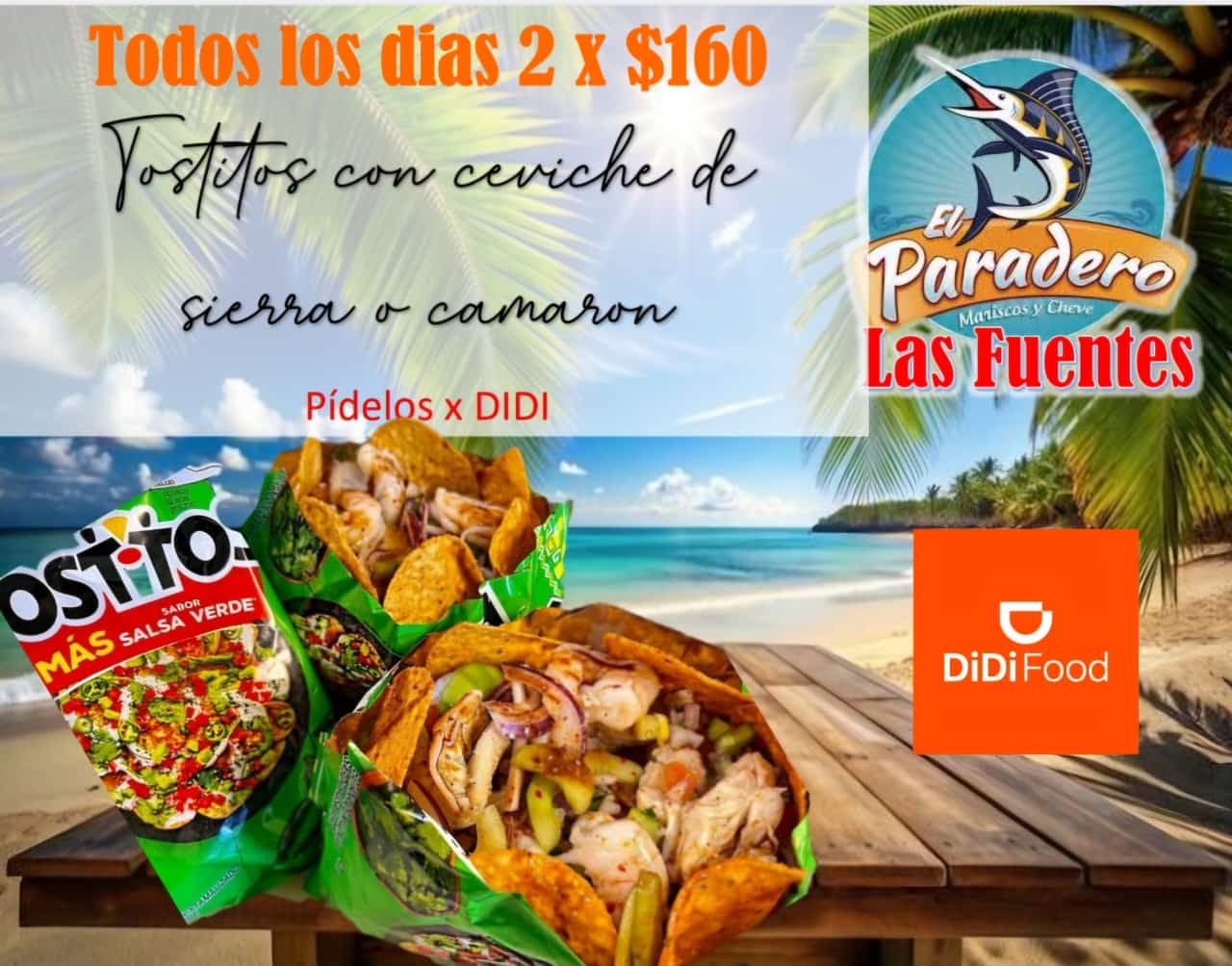 2 Tostitos con Ceviche por $160