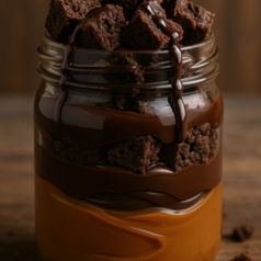Brownie Cuchareable con Crema Arequipe 200 g