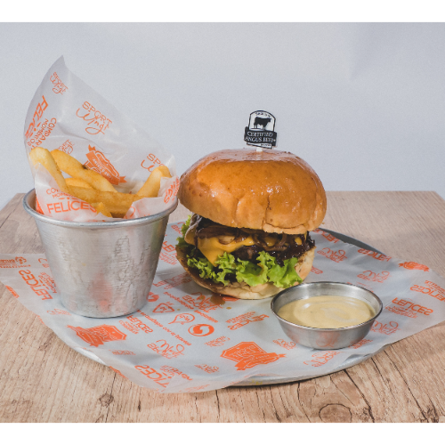 Mushrooms Burger y Papas