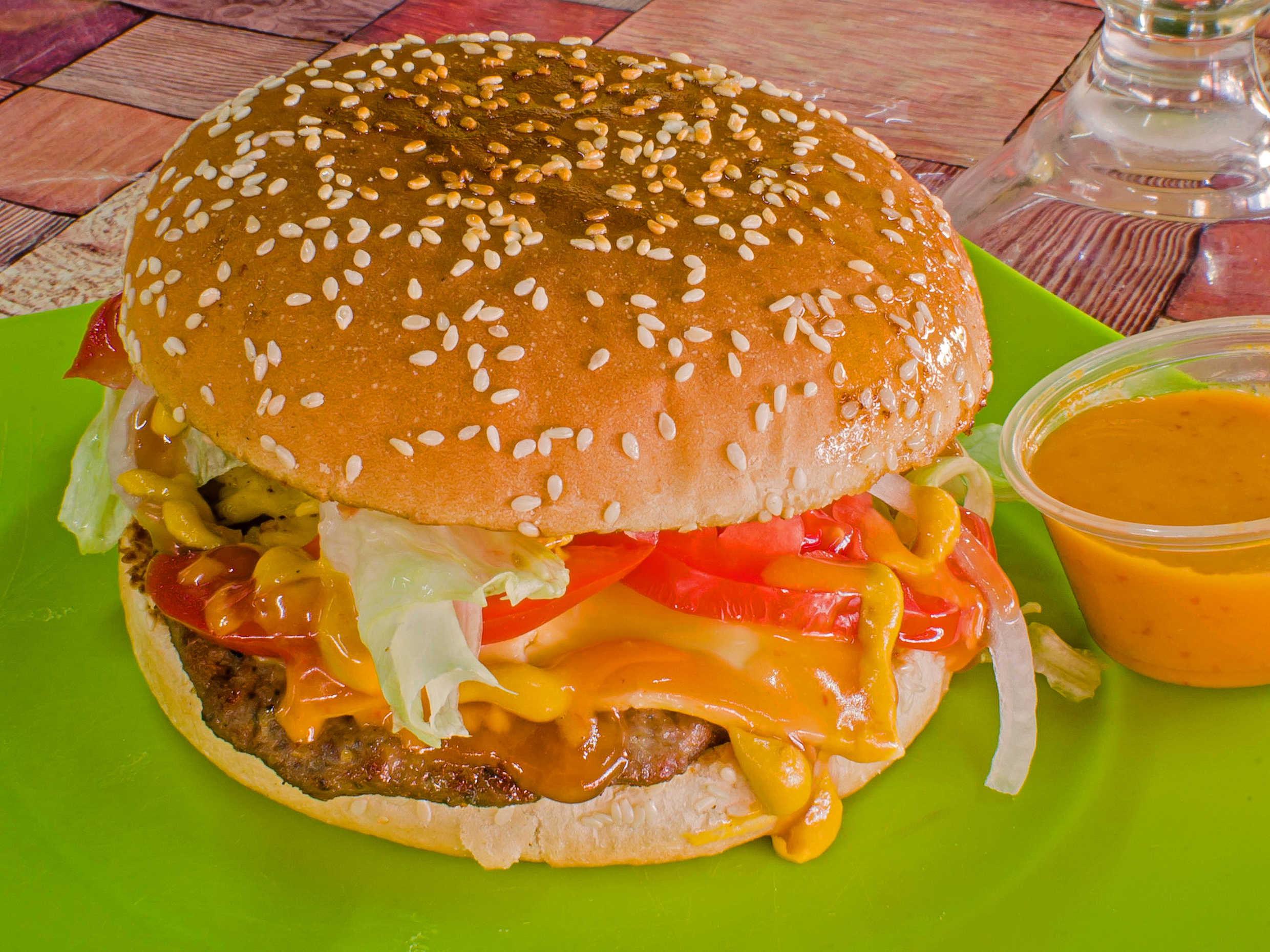 Hamburguesa con tocino