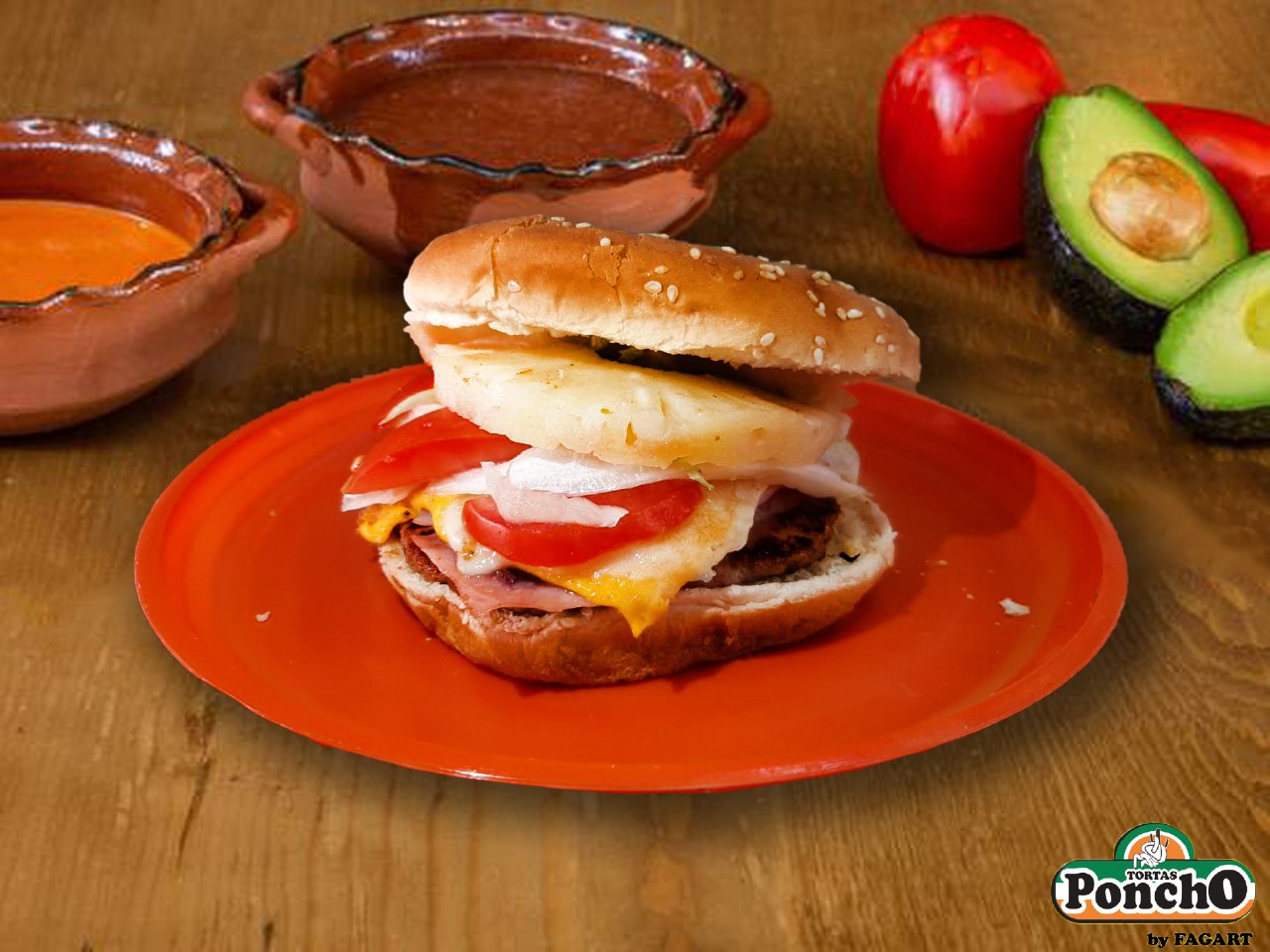 Hamburguesa Hawaiana