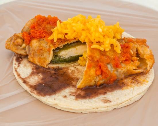 Taco de Chile Relleno con Queso