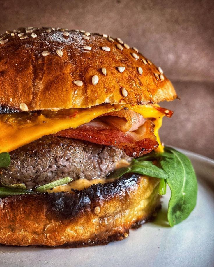Hamburgesa Tocino