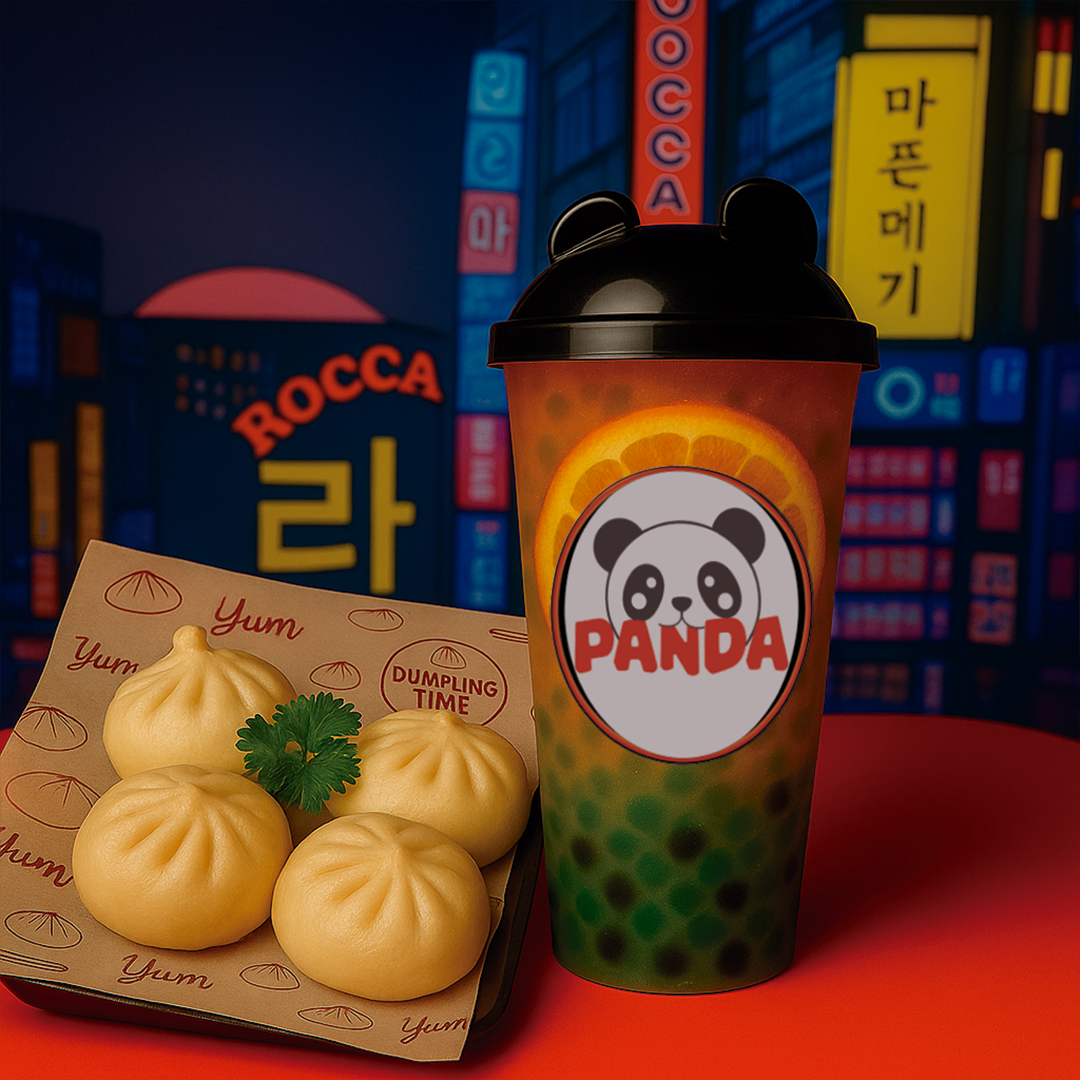 4 Bubble Teas + 4 Mini Pan Bao