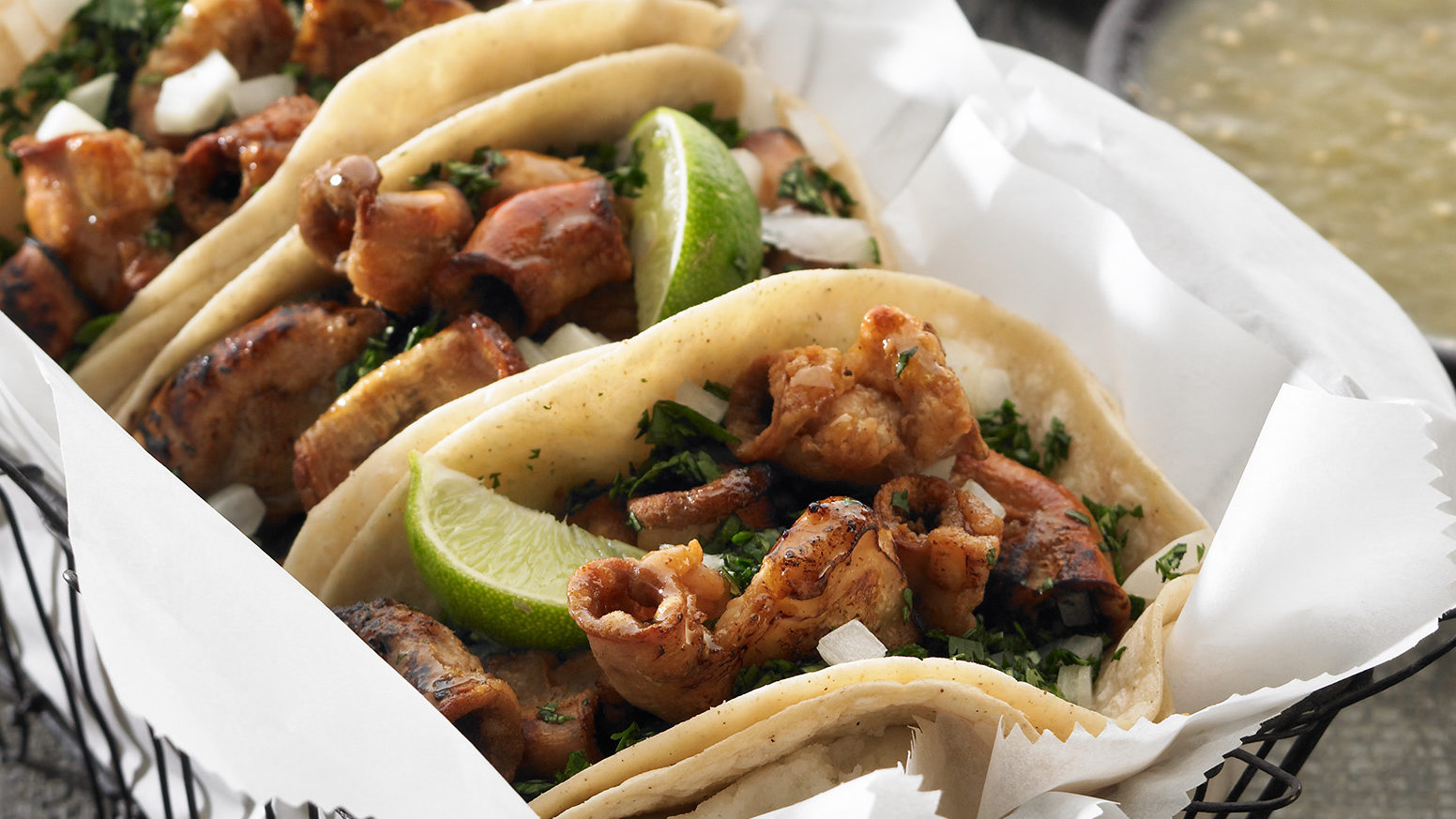 Tacos de tripa (orden 5pzas)