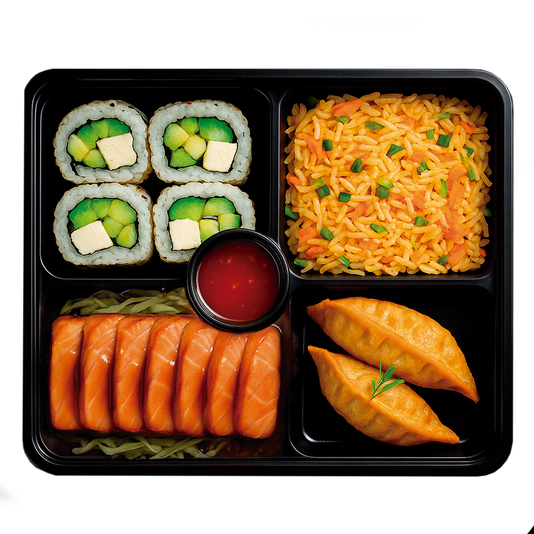 Bento Box  Salmón Teriyaki