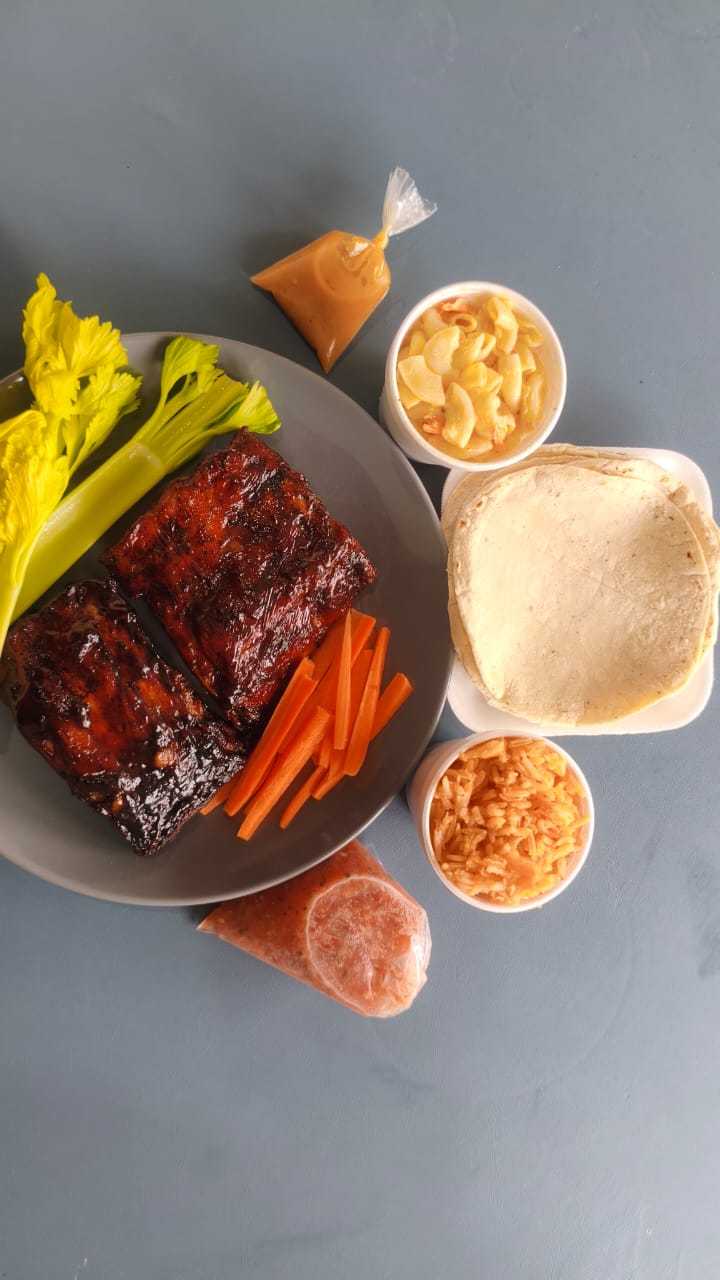 Costillas a la BBQ