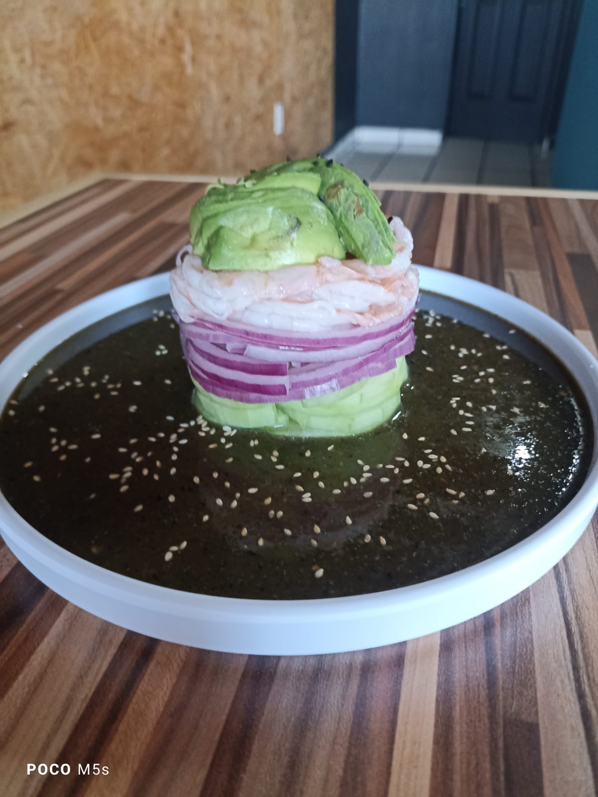 aguachile negro de camarón