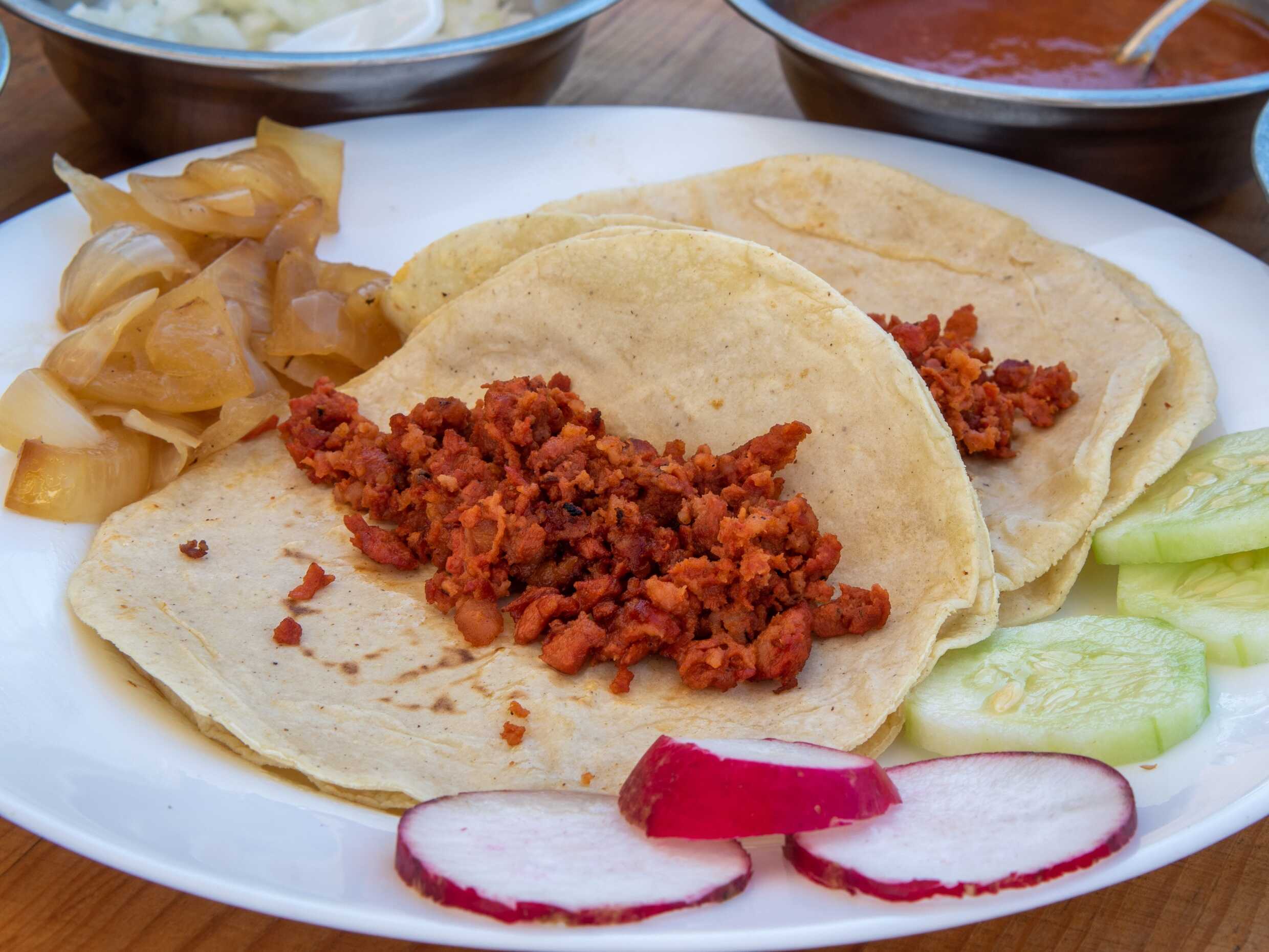TACO DE CHORIZO