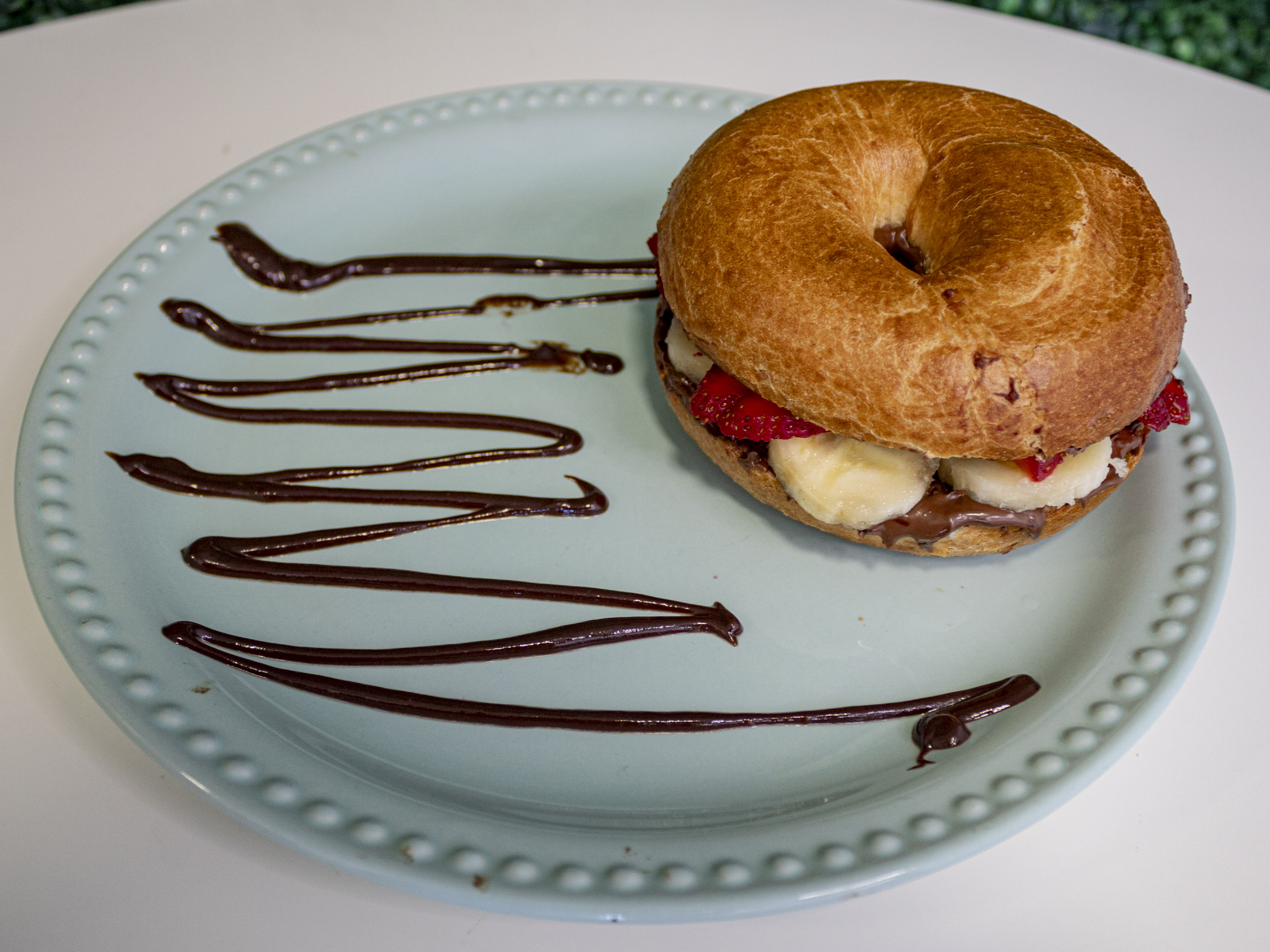 Bagel Nutella con fruta