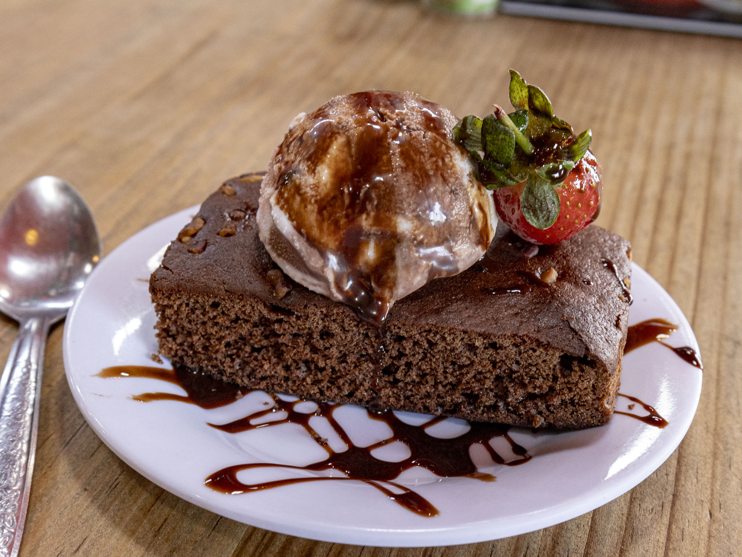 Brownie con Helado