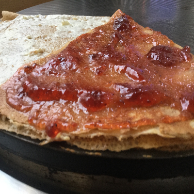 Dulce: Queso Philadelphia y Mermelada Fresa