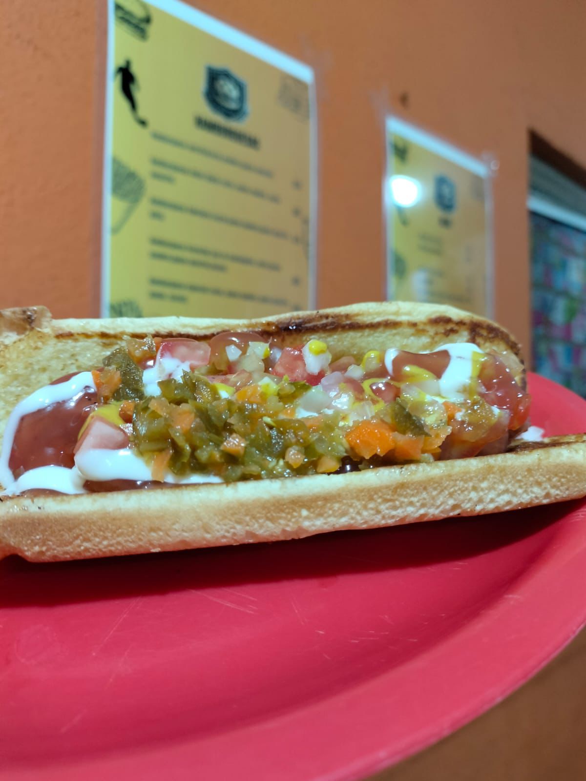 Hot Dog sin Tocino