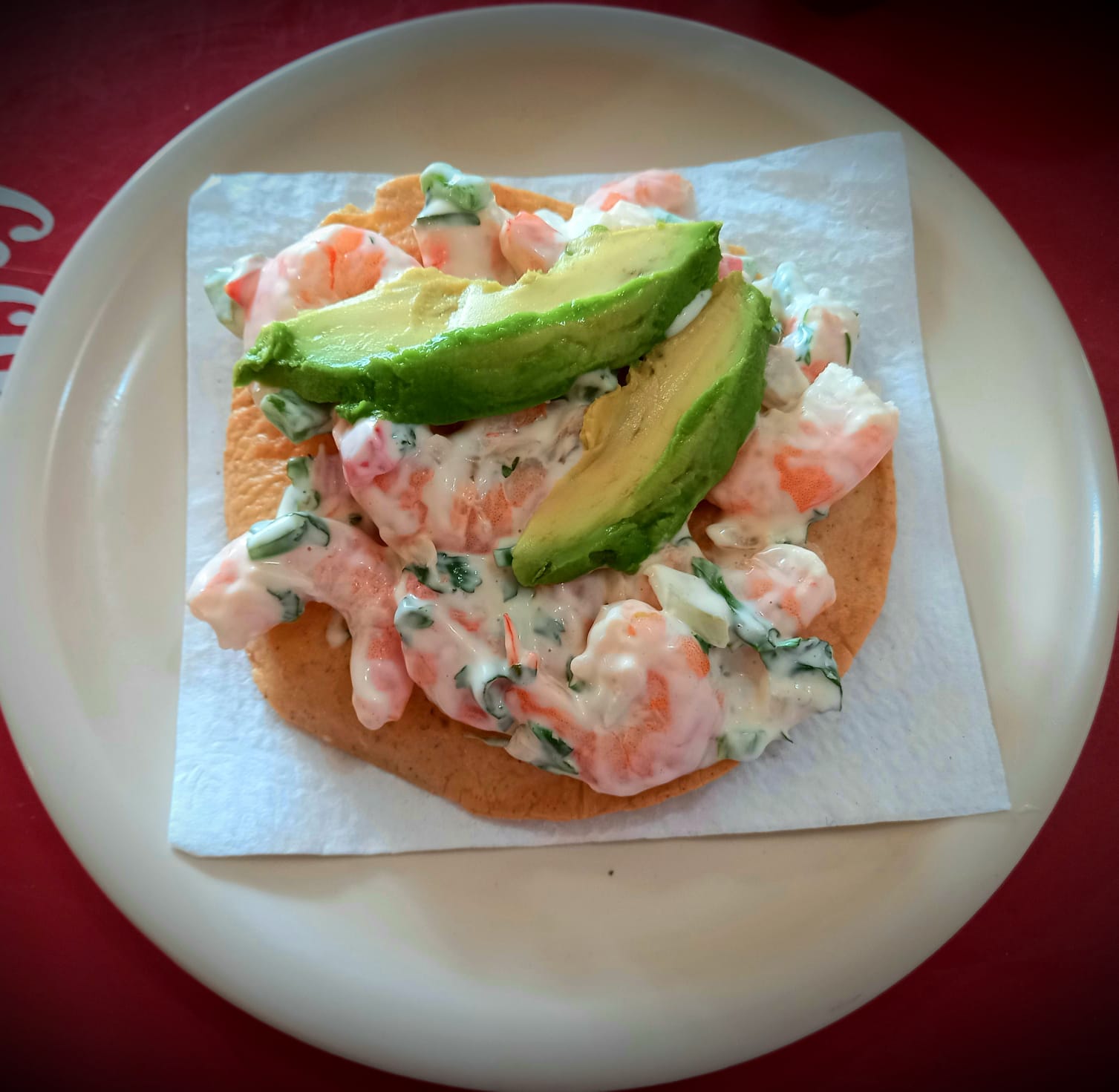 Tostada de Camarón