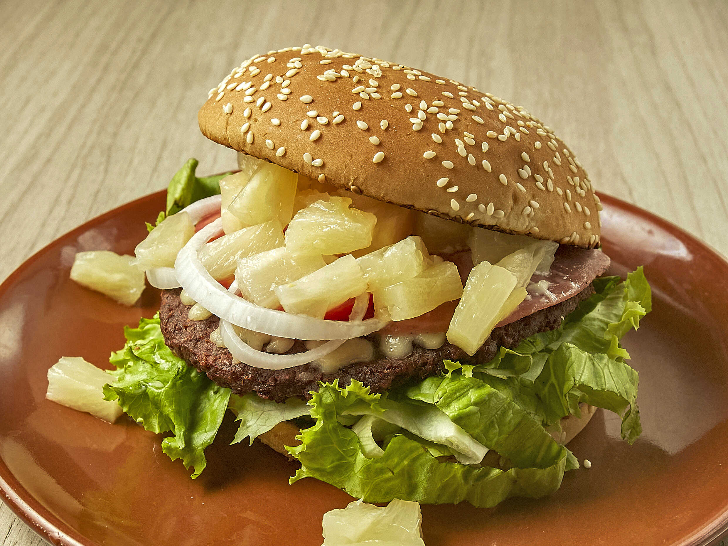 Hamburguesa Hawaiana