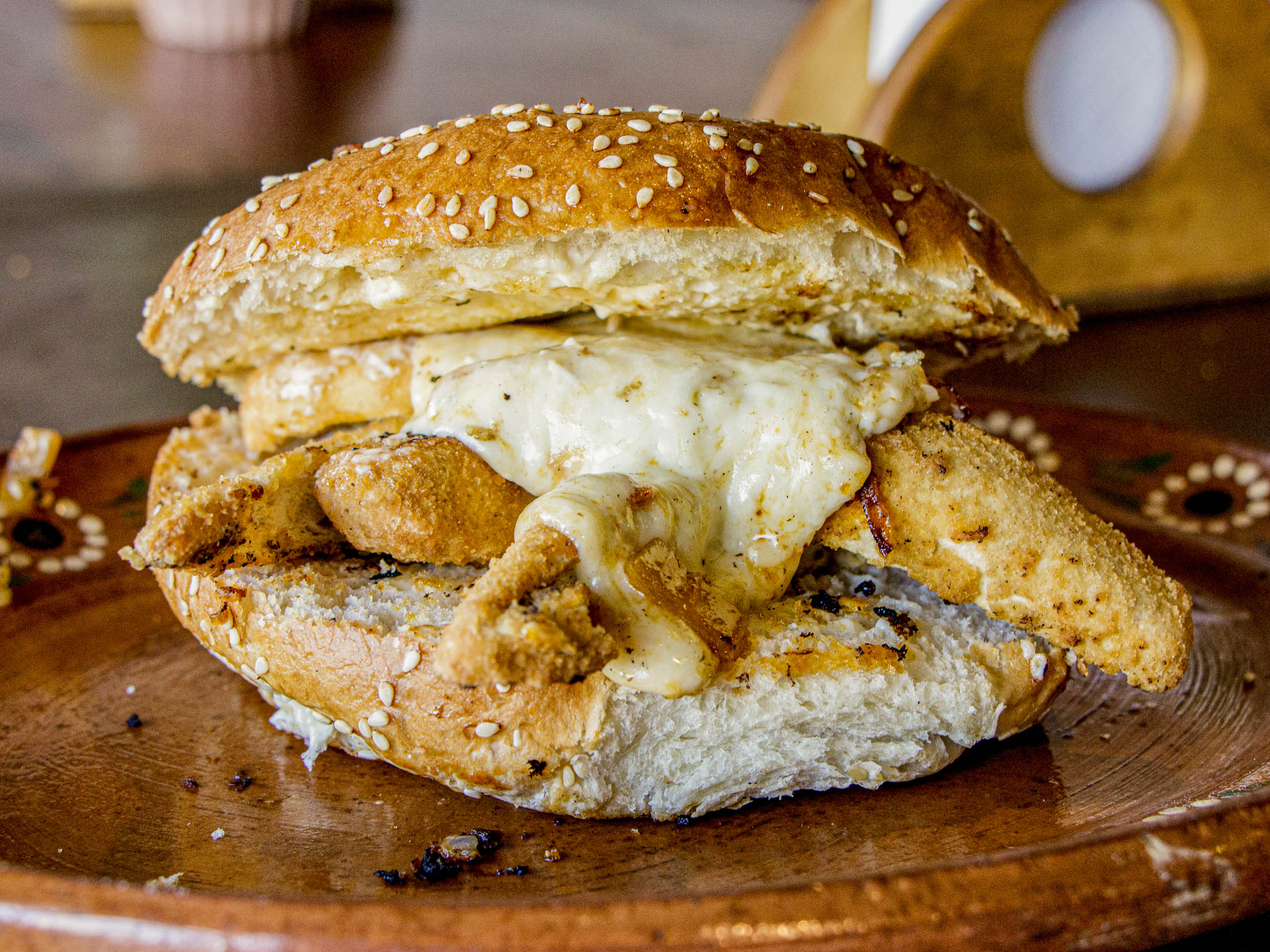 Hamburguesa con Tenders de Pollo