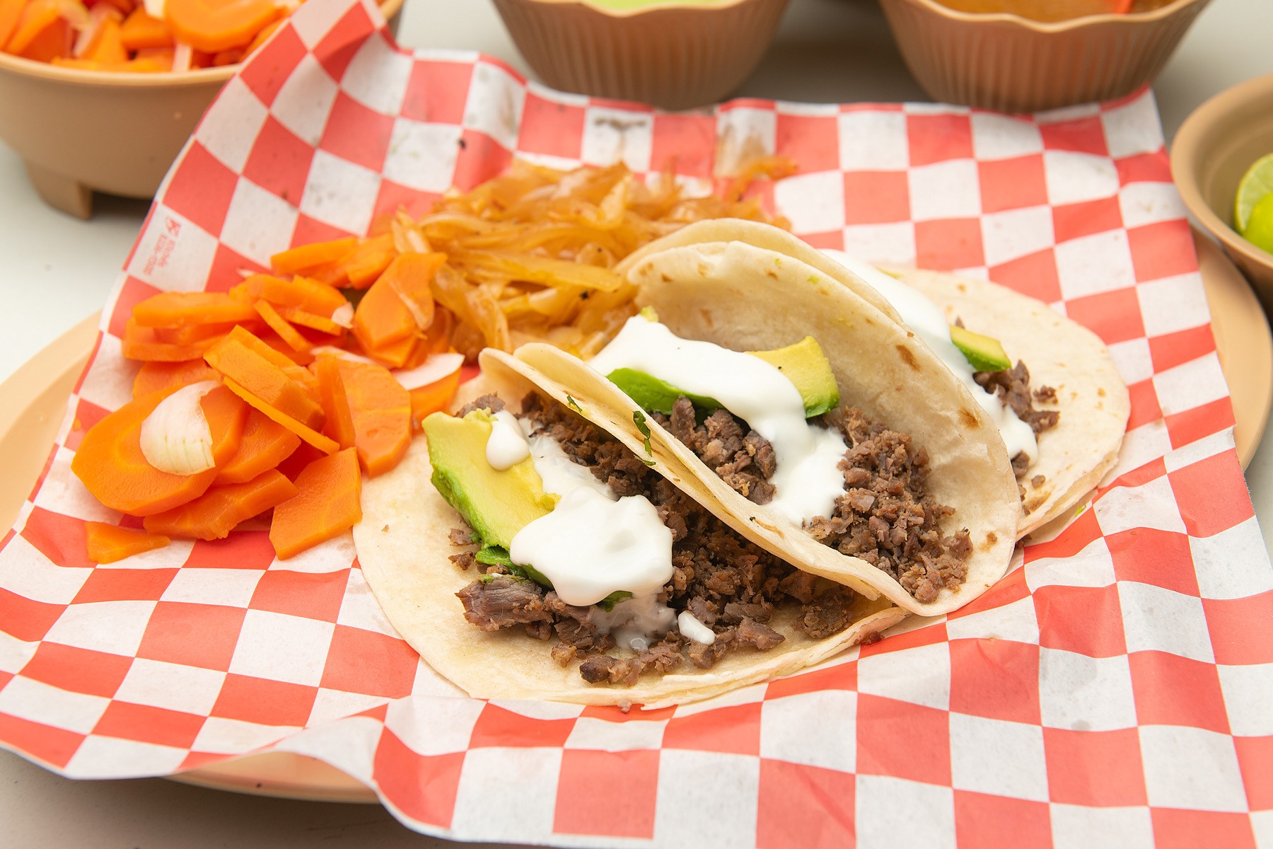 TACO DE HARINA CECINA