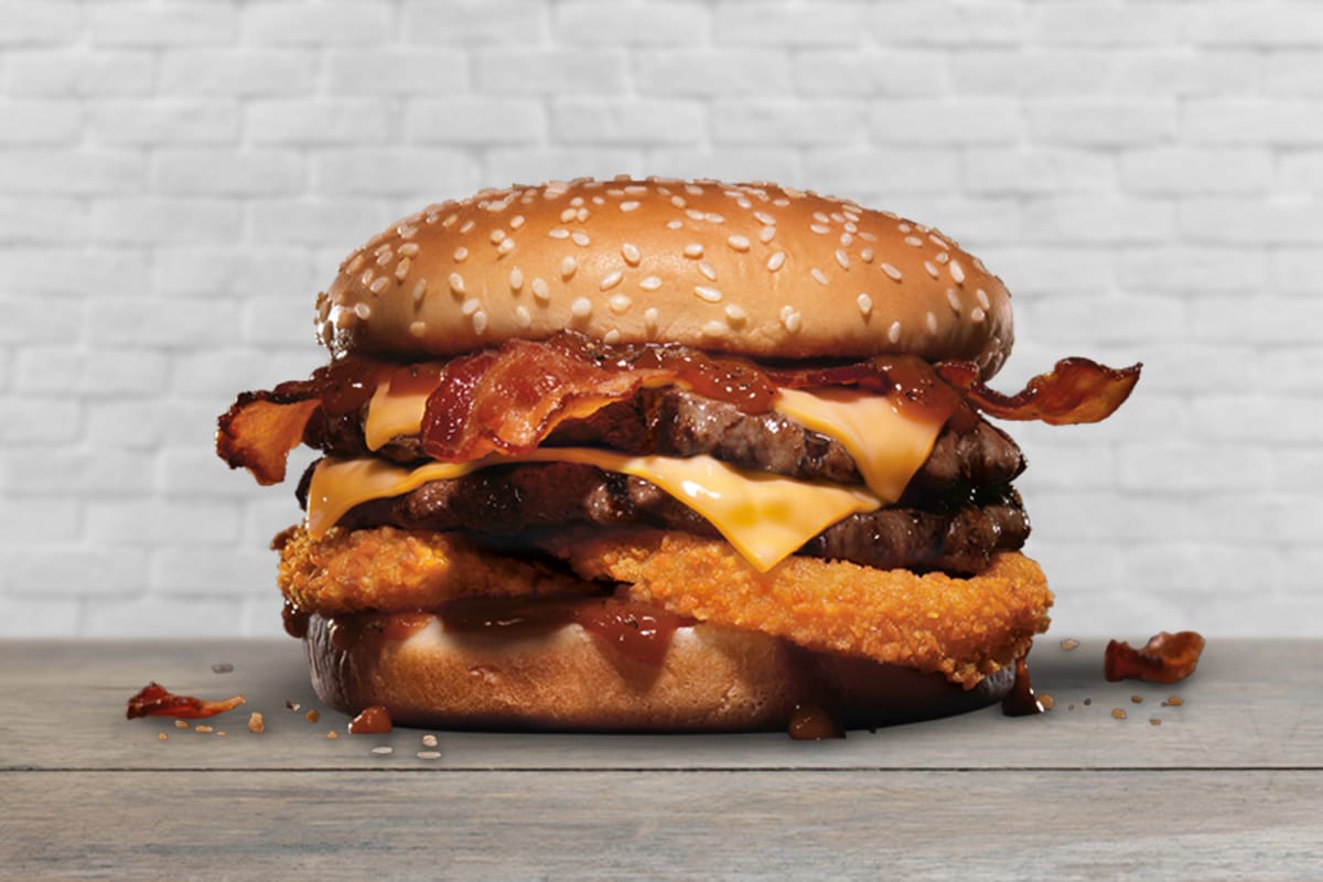 Hamburguesa Doble BBQ Bacón
