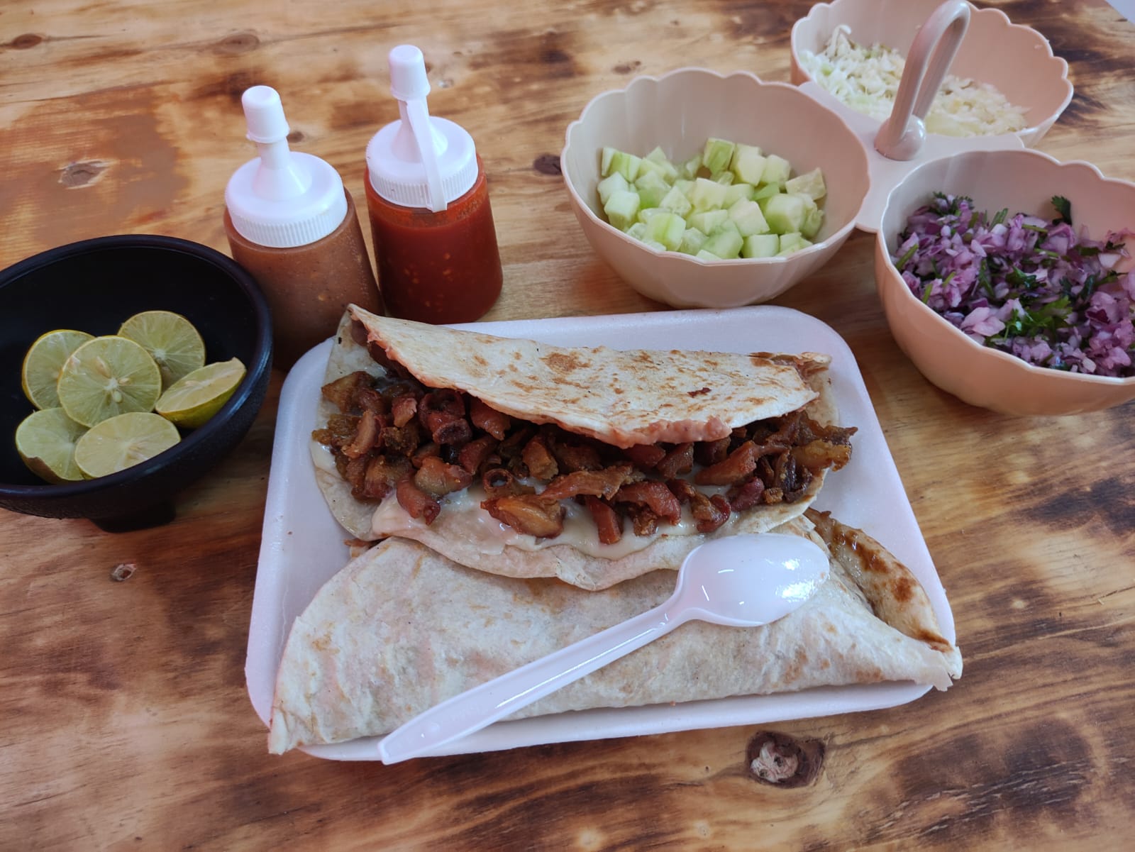 Combo Montado Bistec+ 500ml Agua Fresca