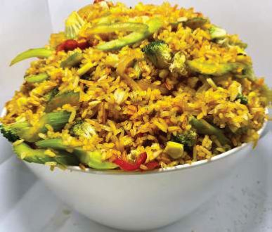Arroz Vegetariano Mediano para 4 Personas