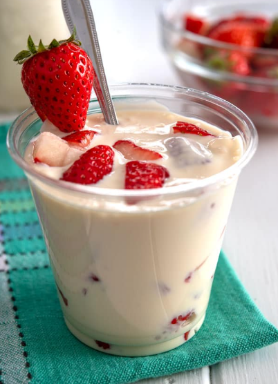 FRESAS CON CREMA LITRO