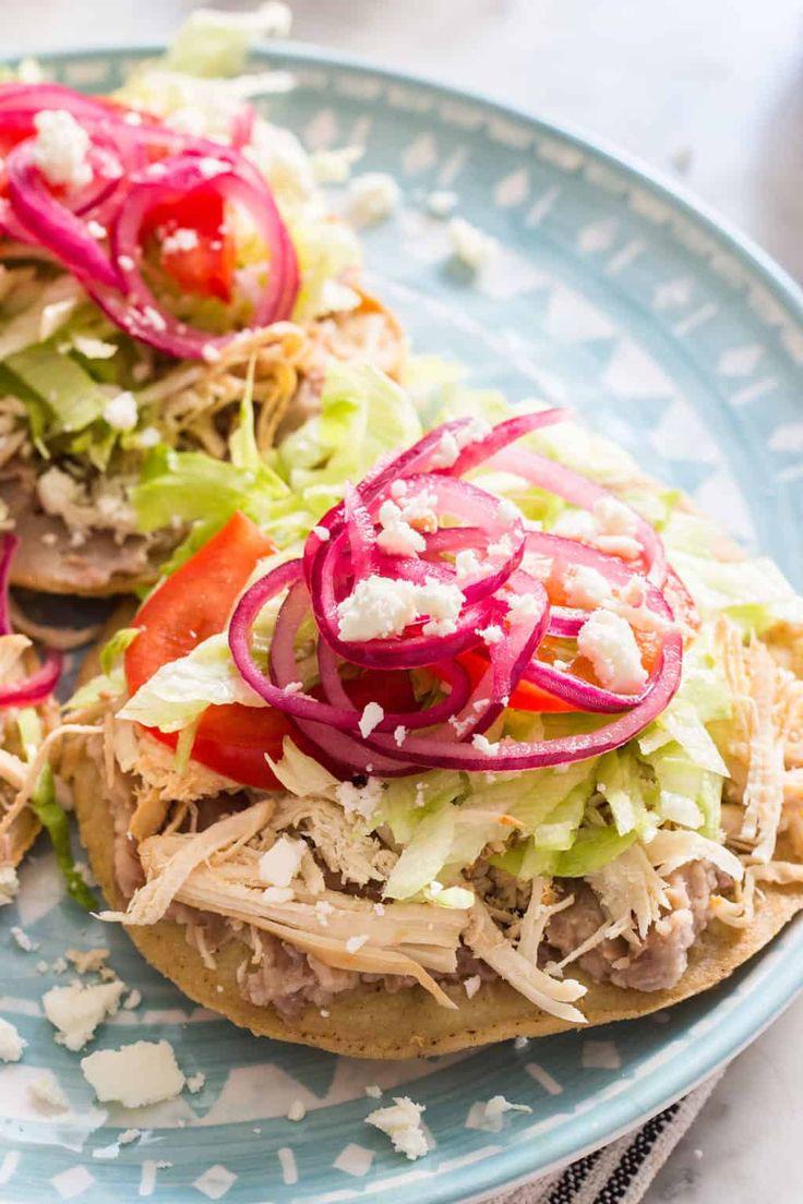 Tostadas 3 Pz de Res y Pollo