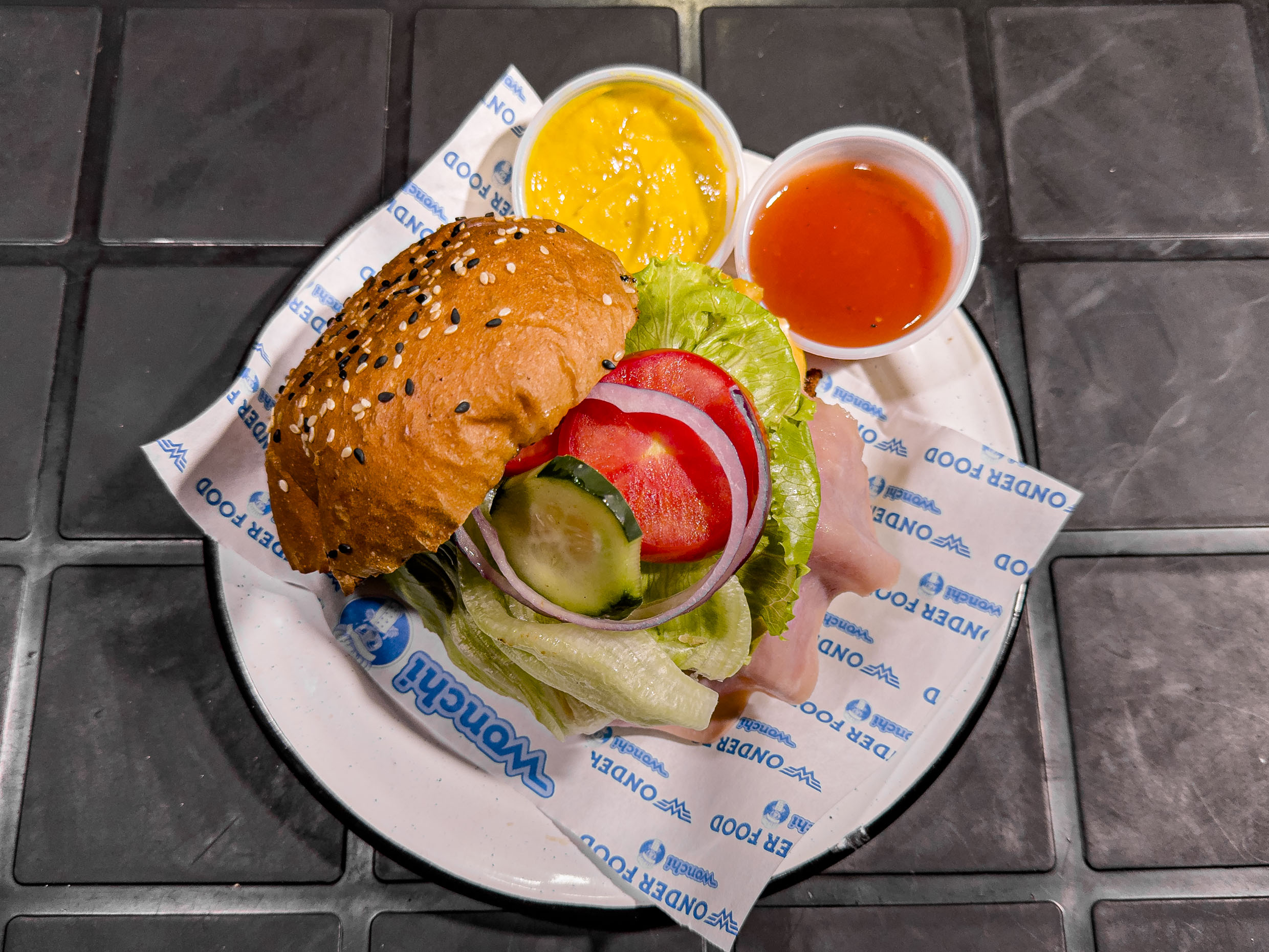 Hamburguesa de Pollo Hawaiana