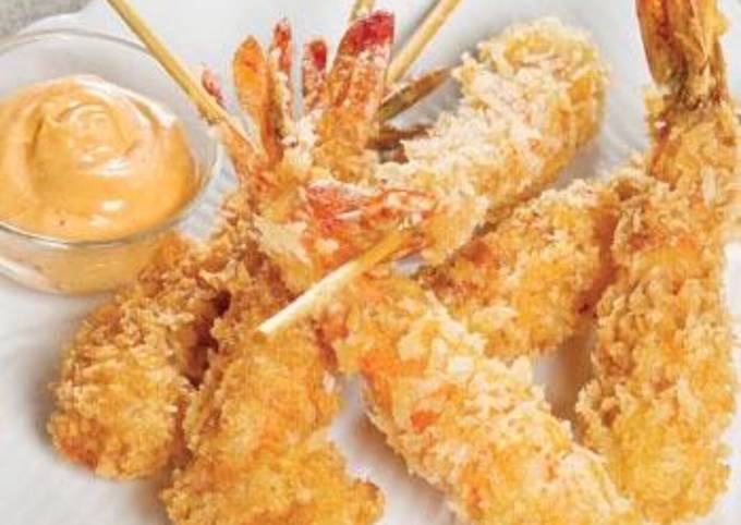 Brocheta de Queso y Camaron