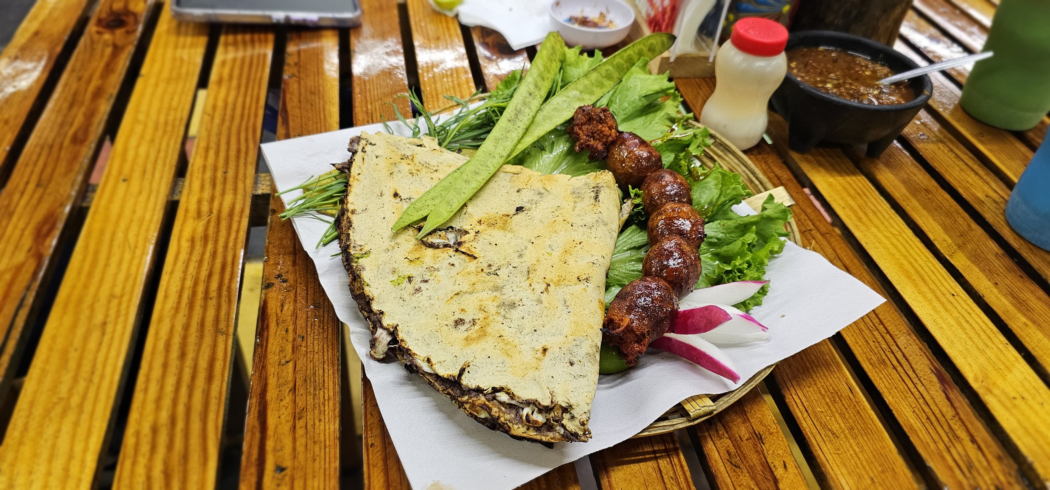 Tlayuda de Chorizo