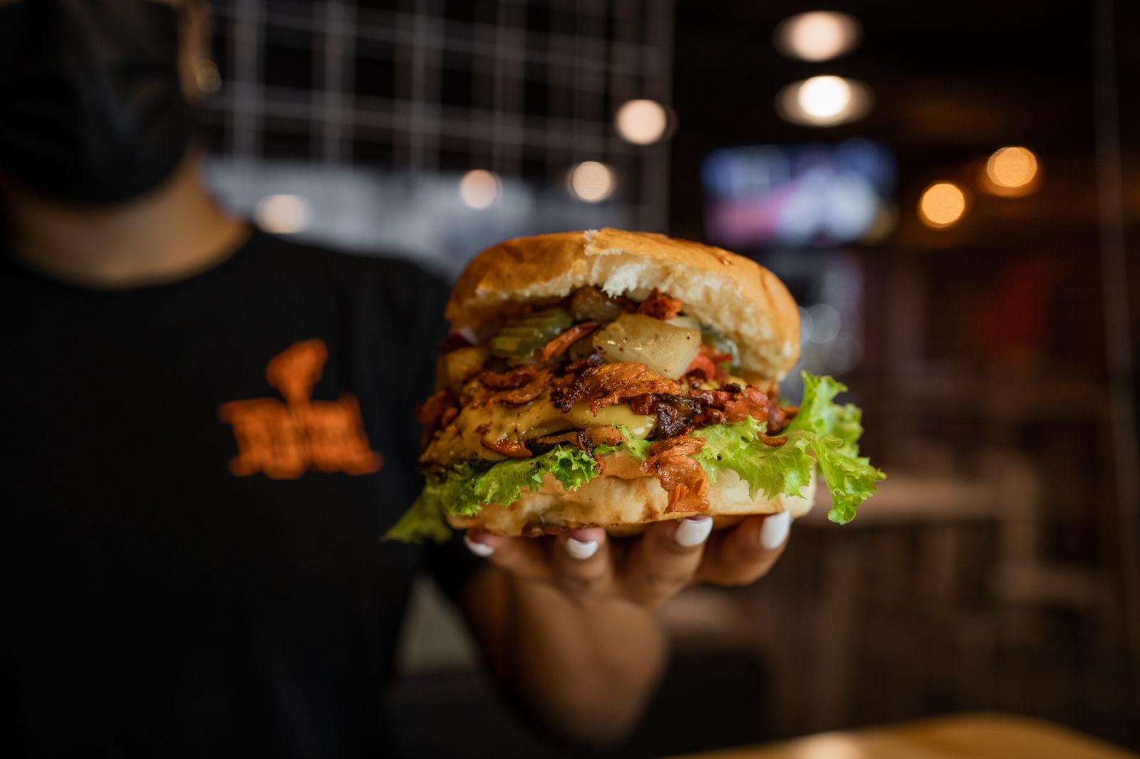 Burger Carne de Res Taco Burger