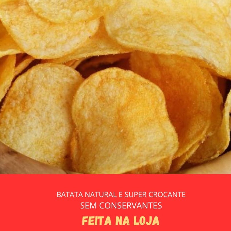 Sucesso Absoluto Da Loja, Batata Fininha Fatiada A Mão E Feita Todos Os Dias. Aproveite