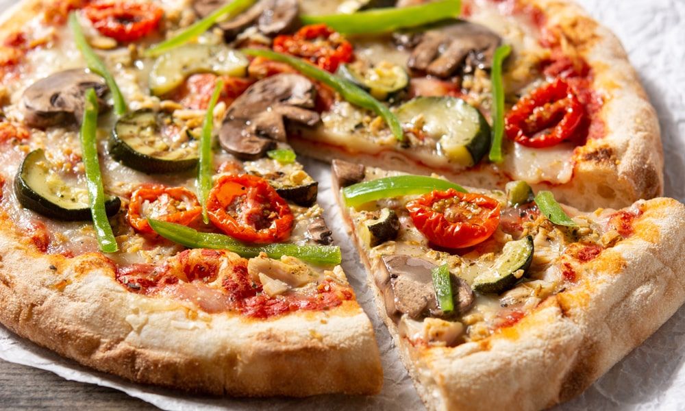 Pizza Vegetariana 14 Pulgadas Tamaño Grande