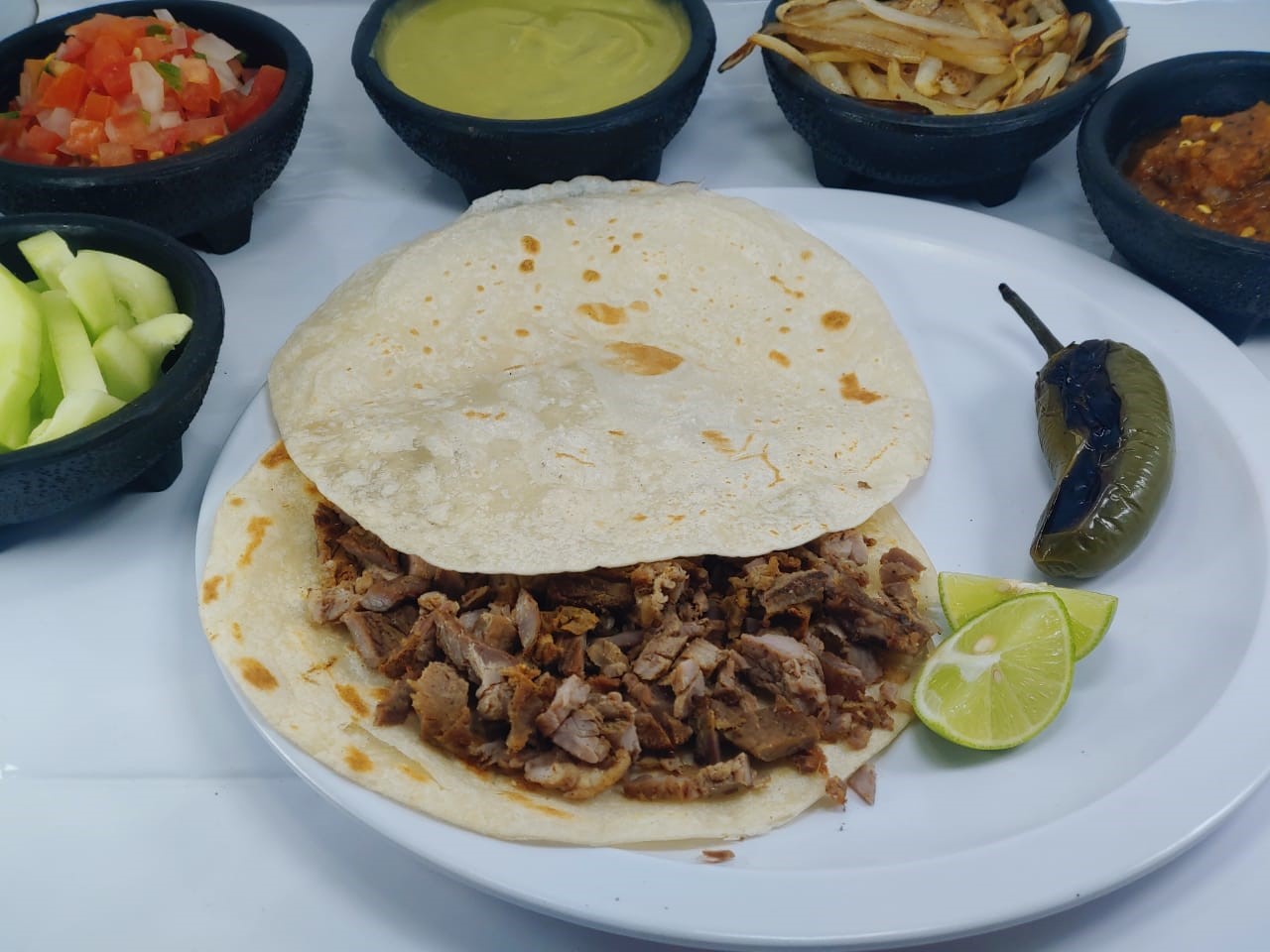 Taco Asada de Harina