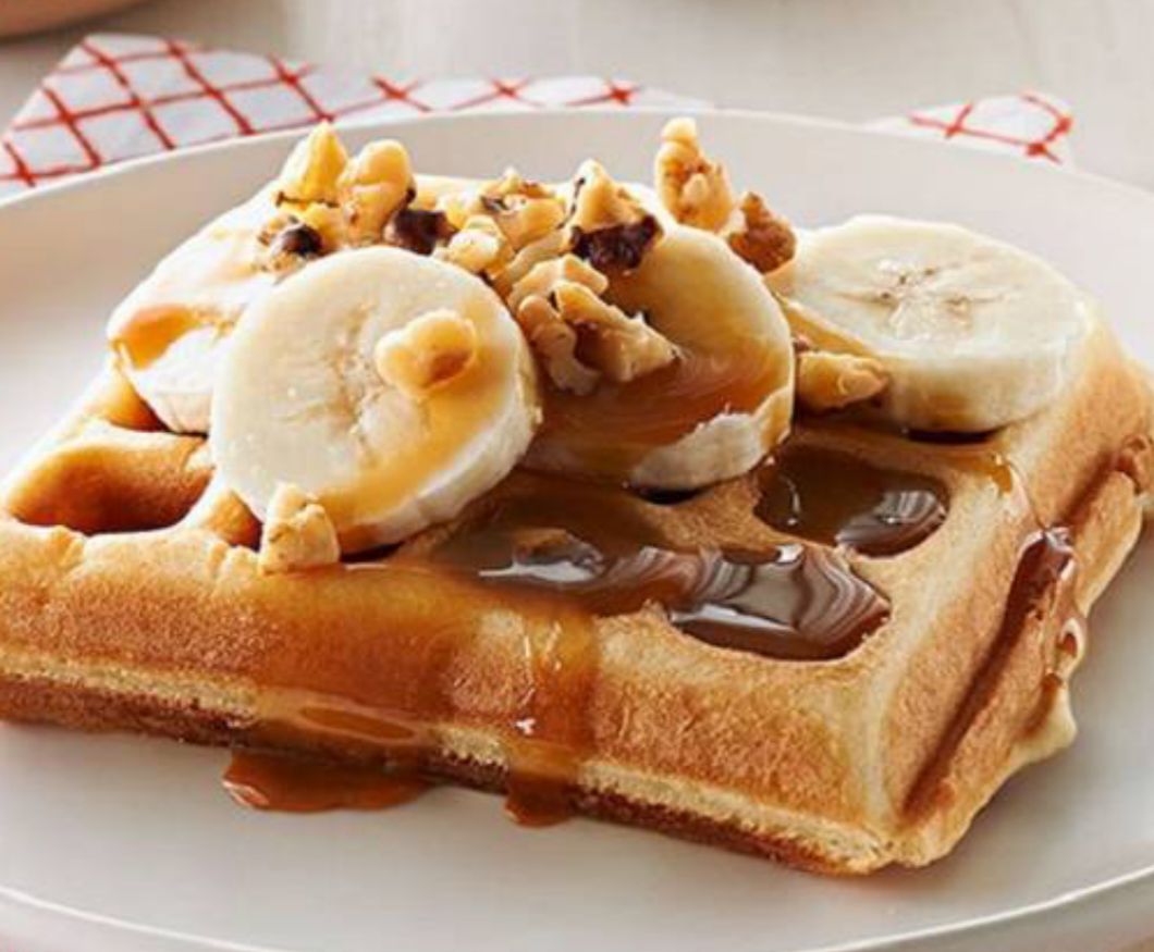 Waffle Nutella Plátano