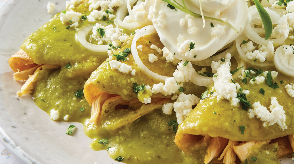 Enchiladas Gratinadas + 1 Cafe
