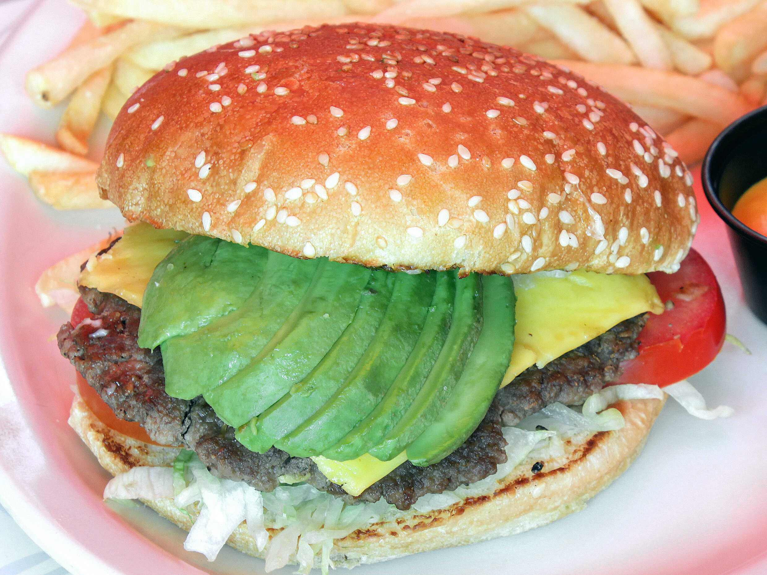 Avocado CheeseBurger Combo