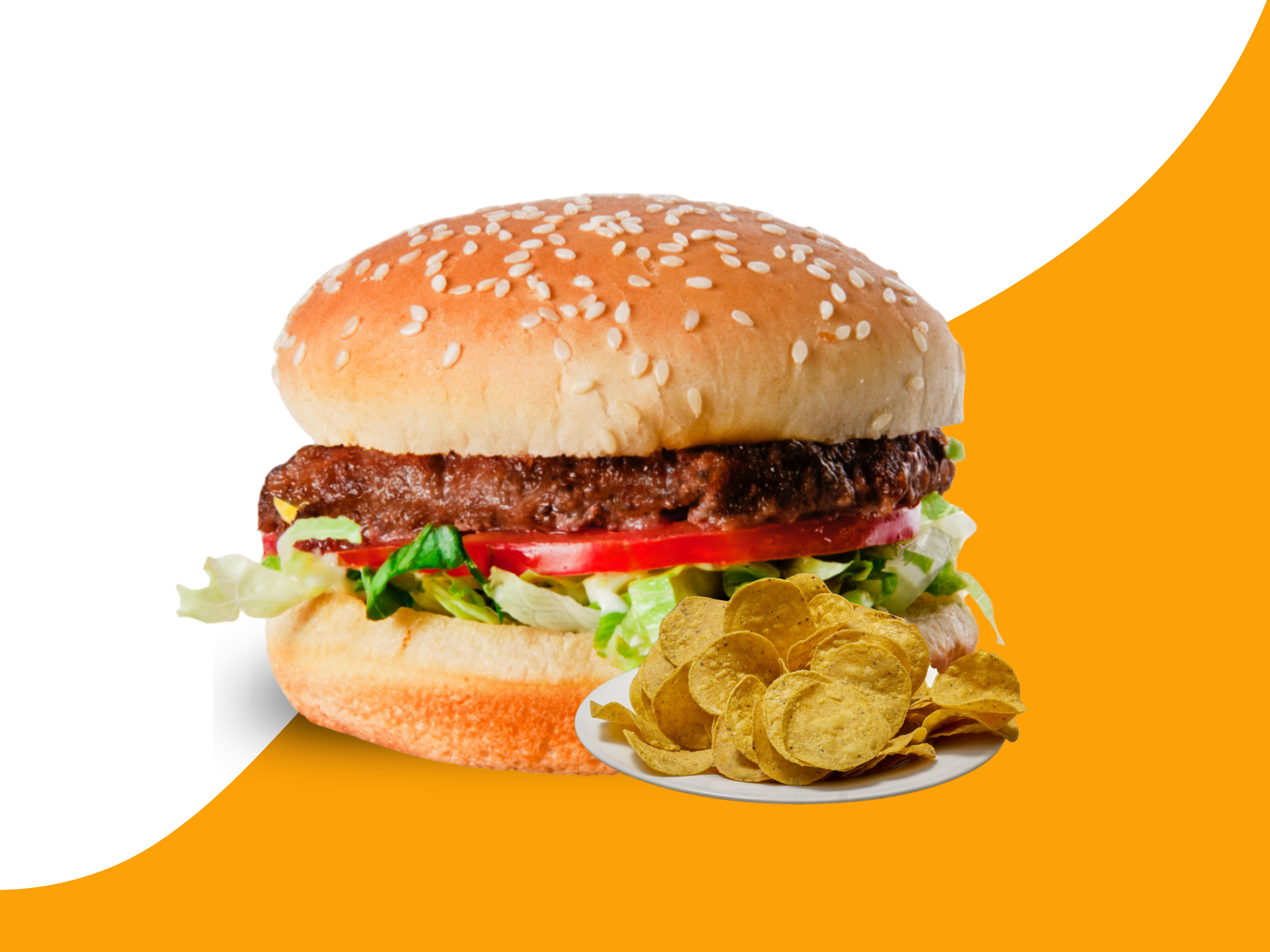 Hamburguesa Sencilla + Doraditas