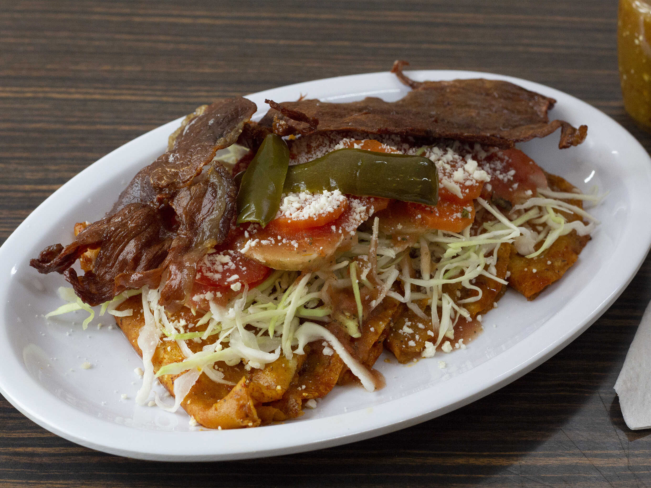 Enchiladas con Cecina