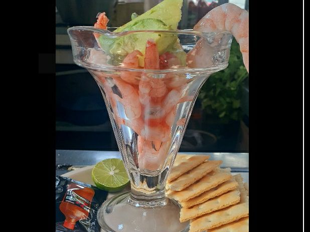 Coctel de camaron chico. 95 g de camarón