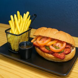 Choripan Argentino + papas