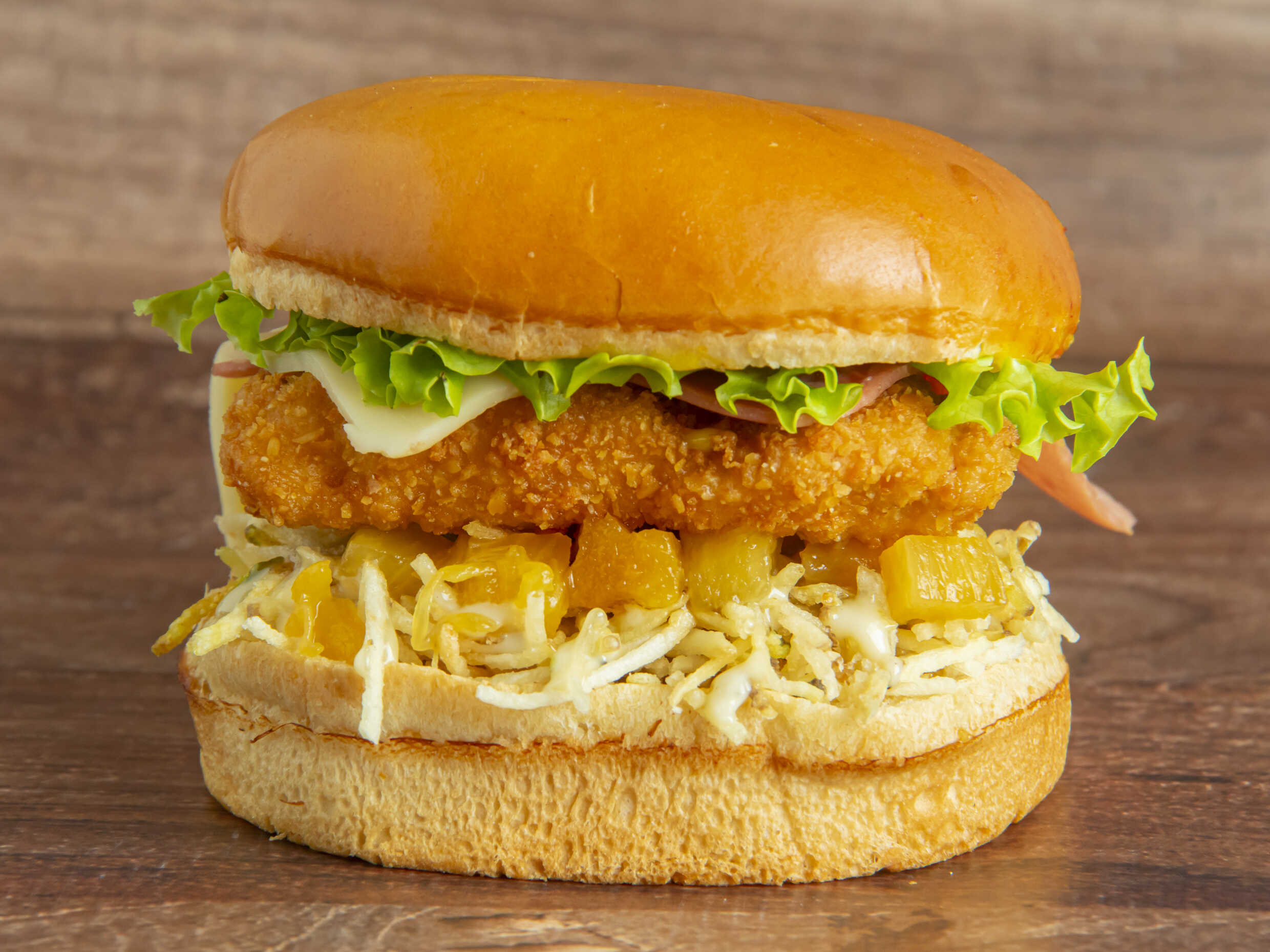 Hamburguesa Chicken Queso