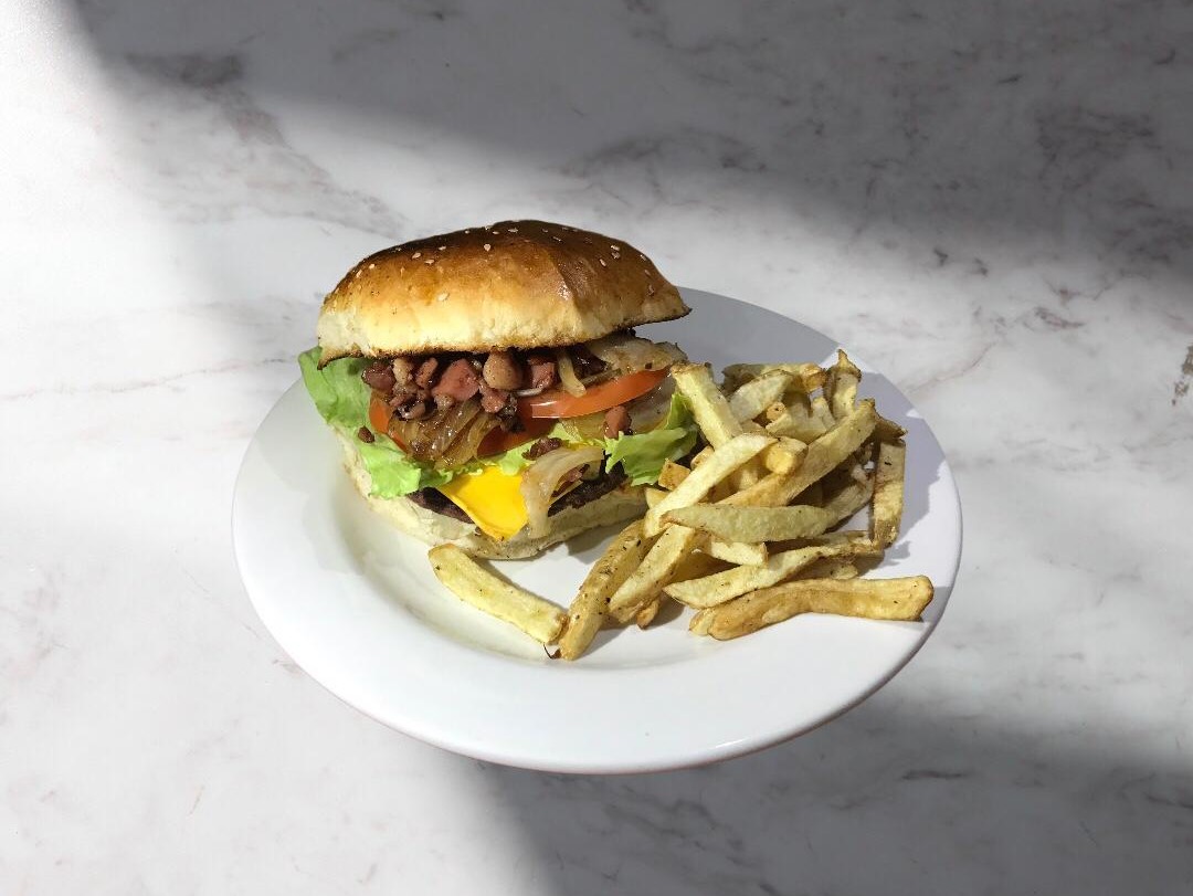 Hamburguesa con Tocino