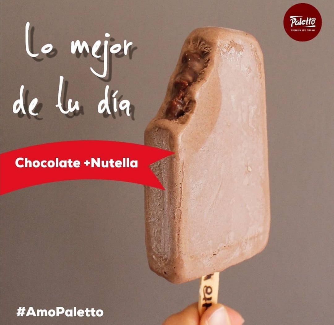 Paletta de Chocolate rellena de Nutella